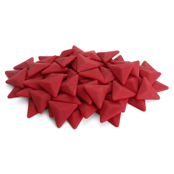 Milltown Merchants Matte Triangle Mosaic Tile Pieces (Raspberry, 1 Pound)