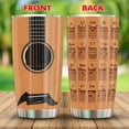thumbnail image 2 of Acoustic Guitar Tumbler Cup with Lid 20oz - Stunning Detailed Guitar Image with Chord Chart on Back. 18/8 Kitchen Grade Stainless Steel, Double Wall Insulation, Dishwasher Safe, 2 of 6