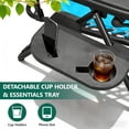 thumbnail image 5 of HaiCube Zero Gravity Chair Set of 2, Adjustable Reclining Outdoor Lounge Chairs with Cup Holder Tray & Headrest, Portable Folding Patio Chairs for Camping, Pool, Backyard, Sky Blue, 5 of 9