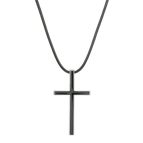 Necvior Trendy Cross Pendant Necklace Vintage Style Simple Rope Necklace Chain Necklace Suitable for Casual or Formal Occasion