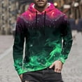 thumbnail image 6 of Enjoytime Men and Women Oversized Hoodie Flame Printing Long Sleeve Pullover Sweatshirts Fall and Winter Fashion Blouse with Pocket, 6 of 8