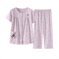 thumbnail image 1 of REDHOTYPE Fashion Print Pyjama Set Femmes 100% Coton Casual Home Pyjamas Plus Size Cool Short Sleeves M-XXXL Homewear, 1 of 2