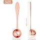 thumbnail image 2 of Coffee Spoon Tea Spoons Mini Stainless Steel Measuring Spoon Long Handle Soup Spoon Measuring Spoons Mixing Spoon for Coffee, Tea, Sugar, 20ml (3, Gol, 2 of 5