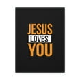 thumbnail image 2 of Scripture Walls John 3:16 Jesus Loves You Orange Bible Verse Canvas Christian Wall Art Ready to Hang Unframed, 2 of 3