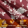 thumbnail image 4 of Vintage Floral Pillow Covers 16x16 Inch Set of 2 Rustic Wine Red and White Outdoor Decorative Throw Pillows Chinoiserie Flower Toile Pillowcases Cushion Covers for Couch Home Decor, 4 of 6