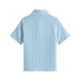 thumbnail image 4 of Arshiner Boys Light Blue Shirt Casual Button Down Shirt Summer Beach Tops 9-10 Years, 4 of 9