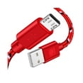 thumbnail image 5 of 200cm Portable Lightweight Fast Charging Micro USB Line Colored Braid Data Cable-Purple 2M, 5 of 5