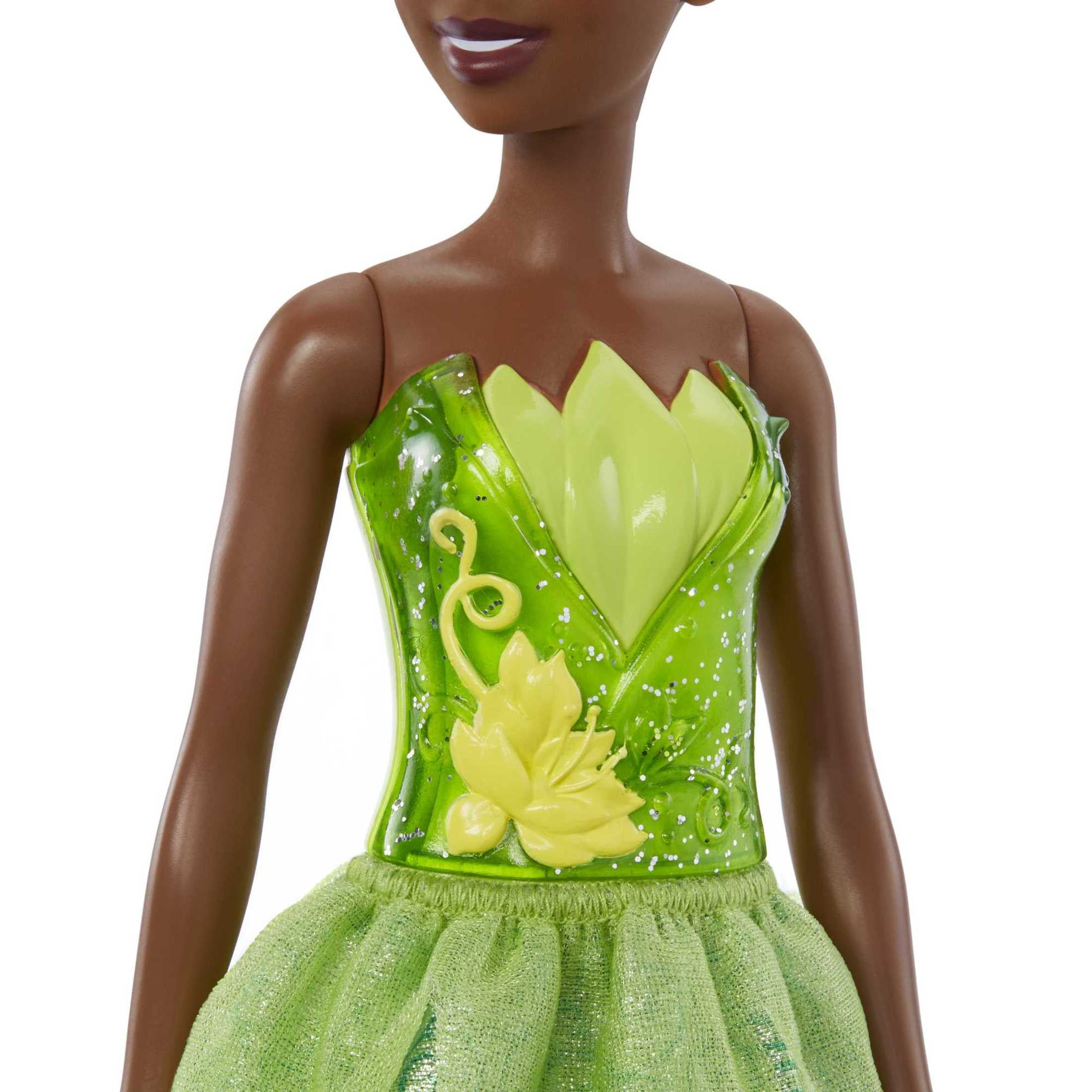 Disney Princess Tiana Fashion Doll, 11 inch, Brown Hair & Eyes with Tiara Accessory  (图4)
