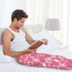 thumbnail image 5 of Balery Pink Christmas Cheer Pantalones de pijama para hombre, pijama ultraligero, pantalón de descanso-Small, 5 of 6
