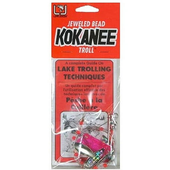 Luhr Jensen Jeweled Bead Kokanee Troll 28" Chrome/Silver/Prism