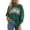 Green - Sp18A, variant on Womens Slouch Christmas Pullover Vintage Holiday Striped Long Sleeve Casual Drop Shoulder Sweatshirt Xmas Outfits