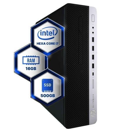 HP EliteDesk 800G4 Desktop Computer | Intel i7-8700 (3.4) | 16GB DDR4 RAM | 500GB SSD Solid State | Windows 11 Professional | Home or Office PC