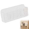 thumbnail image 2 of Wall‑Mount Storage Caddy, Adhesive Hanging Organizer, Clear Wall Holder, No Drill Cabinet Door Organizer, Multi‑Purpose Wall Storage Bin, Transparent Storage Box for Home Kitchen Office, 2 of 5