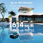 Restored WYBOT C1 Robotic Pool Cleaner, 4-in-1 Cordless Pool Vacuum for Inground Pools up to 1,614 Sq.ft, 150-Min Runtime, Wall & Waterline Cleaning, WiFi & Bluetooth Connect