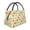 Vintage Cup, variant on Vsdgher Vintage Stylized White Color Print Insulated Reusable Bags with Sturdy Zipper and Handles, Foldable Totes for Hot or Cold Food Bring or Delivery