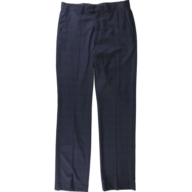 Alfani Pantalon Décontracté Extensible pour Hommes, Bleu, 34W x 30L