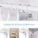 thumbnail image 3 of Billuyoard Cortina de ducha con ondas japonesas, cortina impermeable, juego de cortinas de baño con ondas marinas geométricas con 12 ganchos Juegos de accesorios de baño Numero 3 Billuyoard HA044691-03, 3 of 6