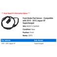 thumbnail image 2 of Front Brake Pad Sensor - Compatible with 2010 - 2015 Jaguar XF Supercharged 2011 2012 2013 2014, 2 of 2