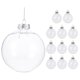 thumbnail image 3 of 10/12 piezas de bolas de Navidad transparentes de plástico rellenables de 8-10 cm, adornos colgantes para árbol de Navidad, decoración para bodas, fiestas, caja de regalo, 3 of 5