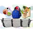 thumbnail image 2 of Zone Tech Three Pocket Black Mesh Storage Net Trunk Organizer, 2 of 6