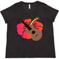 thumbnail image 3 of Inktastic Ukulele Hawaiian Music Women's Plus Size T-Shirt, 3 of 5