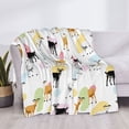 thumbnail image 4 of Throw Blanket for Couch, Cartoon Cute Goat Colorful Super Soft Fuzzy Comfy Warm Throw Blanket, Cuteness Lightweight Cozy Plush Flannel Blanket & Throws for Sofa and Bed All Season, 4 of 5
