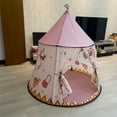 thumbnail image 2 of Wosthever Tienda tipi con diseños y patrones atractivos para niños Fácil de jugar para niños Magical Kingdom Kids Play carpas, 2 of 5