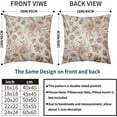 thumbnail image 4 of Sage Green Floral Pillow Covers 18x18 Set of 2 Spring Flower Vintage Chinoiserie Cream Decorative Throw Pillows Outdoor Country Farmhouse Pillowcases Square Cushion Case Decor for Home Sofa Couch Bed, 4 of 6