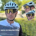 thumbnail image 2 of Gafas de Ciclismo Polarizadas KAPVOE UV400 para Hombre y Mujer Doradas, 2 of 6