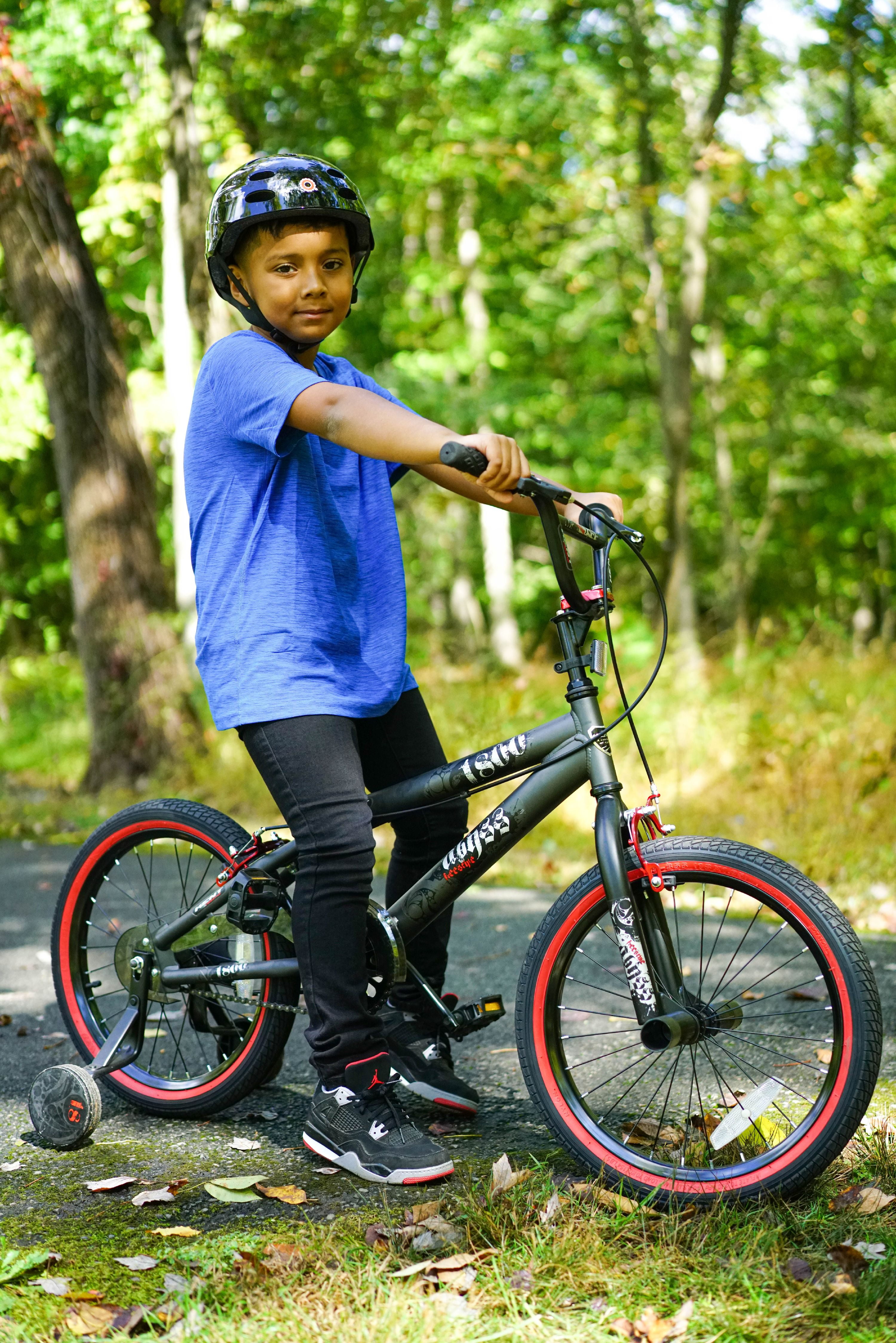 Kent 18 In. Abyss Boy's Freestyle BMX Bike, Charcoal Gray 