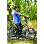 18 Kent Bicycle Abyss Freestyle BMX Bicycle, Fits Riders 32-42, Gray, Child, Unisex
