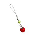 thumbnail image 4 of Multipurpose Charm Tomato with Green Leaves and Girl Figures Keyring Fashion Accessory for Trendy Women Ladies, 4 of 9