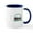 White/Navy Inside, variant on CafePress - Snoopy Night Before Christmas - 11 oz Ceramic Mug - Novelty Coffee Tea Cup