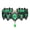 Green, variant on Women Choker Gothic Vintage Braided Aesthetic with Faux Gemstone Dress Up Gift Ladies Punk Lace Stitching Clavicle Necklace Trendy Jewelry