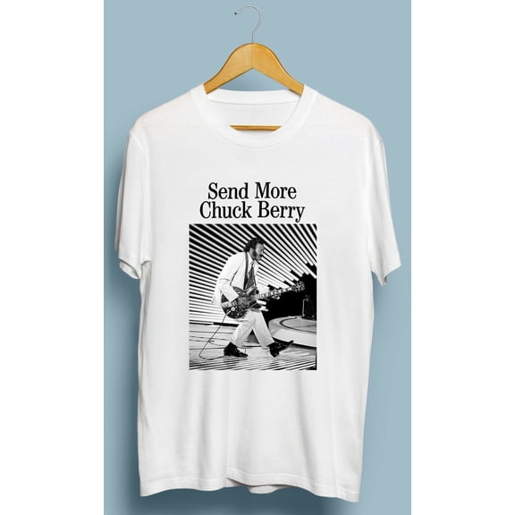 Send More Chuck Berry Short Sleeve White Cotton Size S To 4XL T-Shirt TT035