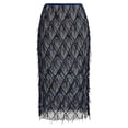 thumbnail image 5 of Sequin Skirt for Women Sparkly Fringe Sheer Overlay Skirt High Waist Side Split Midi Skirts for Wedding Party, 5 of 5