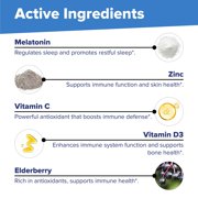 Superior Source Sleep & Immune - Health Supplement - Supports Immune System & Better Sleep - Contains Vitamin C, Vitamin D3, Zinc, Melatonin & Elderberry Extract - 90 Instant Dissolve Tablets