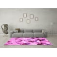 thumbnail image 3 of Ahgly Company Indoor Square Abstract Pink Modern Area Rugs, 6' Square, 3 of 4
