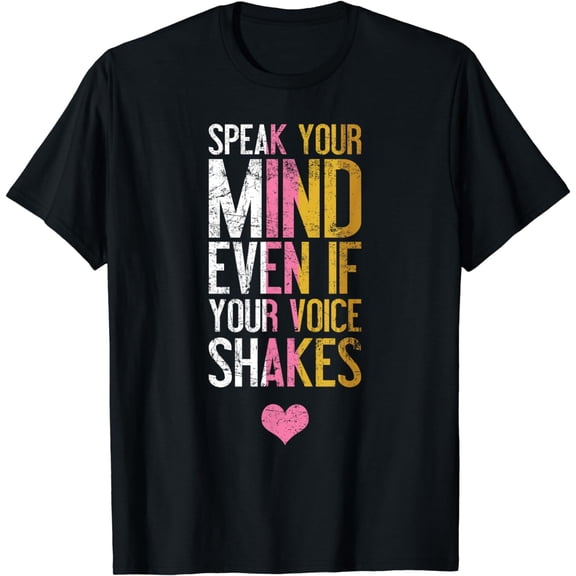 Speak Your Mind Even If Your Voice Shakes RBG T-Shirt