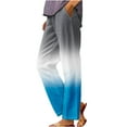 thumbnail image 2 of Patlollav Polyester Pants Womens Printed Rolled Casual Pocket Straight Leg Pants, 2 of 6