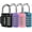 Black, Purple, Pink, Peacock Blue, variant on 1 Pack Combination Lock for Locker 4 Digit Outdoor Waterproof Padlock for School, Gym, Sports, Fence, Toolbox, Gate, Case, Outdoor, Hasp Storage, Cabinets (Sky Blue)