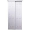 Home Décor Innovations 106 Series 6-panel Design Bypass Door, White, 72x80in.