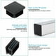 thumbnail image 3 of 20 PCS Tapa para tubo cuadrado 30x30 mm Tapa de extremo de tubo cuadrado negro Tapa de plástico para tubo cuadrado Tapa de extremo de listón cuadrado Tubo de silla sólida Tapa de extremo de, 3 of 5