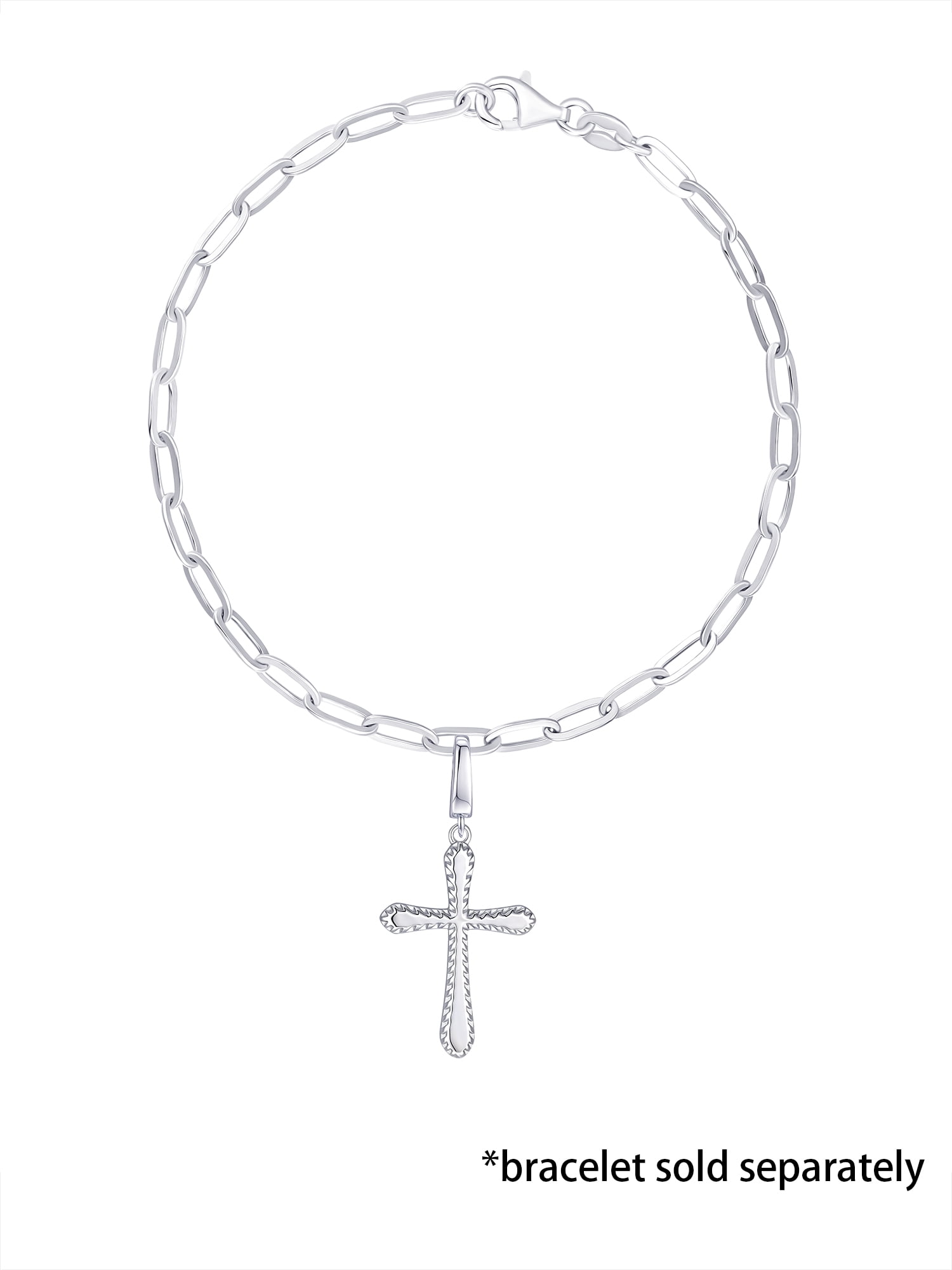Brilliance Fine Jewelry Cross Charm in Sterling Silver