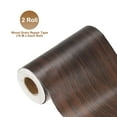 thumbnail image 3 of 4.7 Inch x 66ft Wood Grain Repair Tape, Self Adhesive Realistic Textured Repair Tape Patch for Floor Door Table Cabinets Desk, Black Walnut, 3 of 6