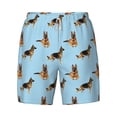 thumbnail image 4 of Lsque Mens Swim Trunks German Shepherd Dog Pattern - Bathing Suit Compression Liner - Beach Swim Shorts Swimwear - (S-3XL) - Stretch Quick Dry -Large, 4 of 9
