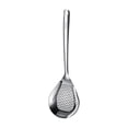 thumbnail image 3 of Cuchara ranurada para espumadera de acero inoxidable 304 con orificios para colgar duraderos y agarre cómodo. Grande, 3 of 9