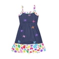 thumbnail image 4 of Uourmeti Toddler Girls Horse Dresses Kids Summer Sundress Sleeveless A Line Tiered Swing Dress for Girls Causal Soft Midi Dresses for Party School, 4 of 6