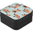 thumbnail image 2 of Coolnut Leather Jewelry Box Cute Red Panda Portable Mini Jewelry Storage Bag for Travel, Small Ring Case Earrings Organizer Necklaces Box for Women Girls Women Gifts, 2 of 7