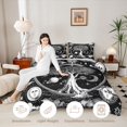 thumbnail image 3 of Homewish Bohemian Life Tree Twin Comforter Sets,Mystical Goth Moons Bedding Set,White Black,Black Reversible,2-Piece,1 Comforter and 1 Pillowcase, 3 of 7